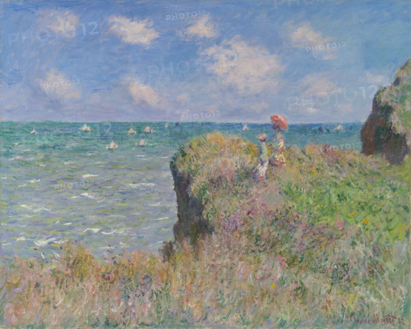 Cliff Walk at Pourville, 1882. Creator: Claude Monet.