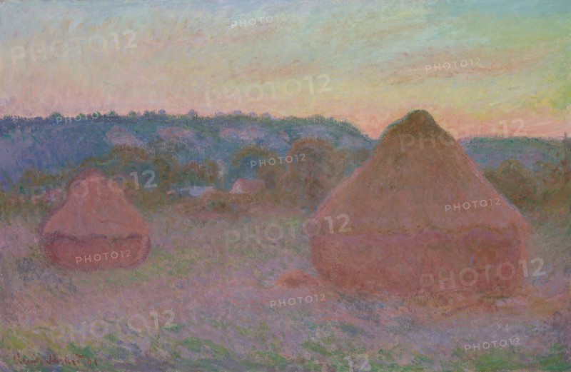 Stacks of Wheat (End of Day, Autumn), 1890/91. Creator: Claude Monet.
