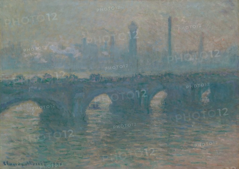 Monet, Pont de Waterloo, temps gris