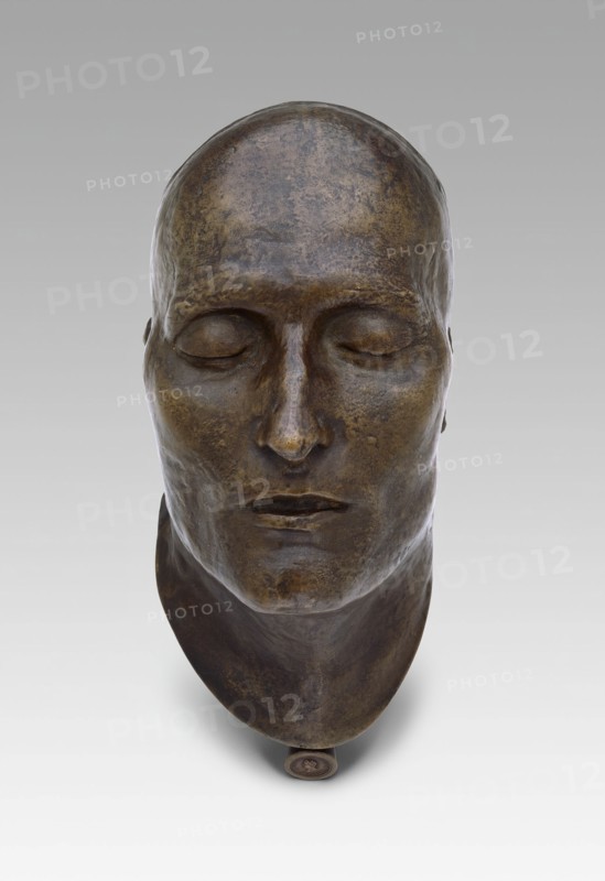 Death Mask of Napoleon, modeled 1821 (cast 1833). Creators: Louis Richard, E. Quesnel.