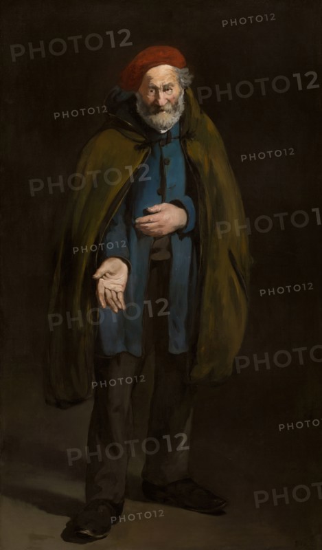Beggar with a Duffle Coat (Philosopher), 1865/67. Creator: Edouard Manet.