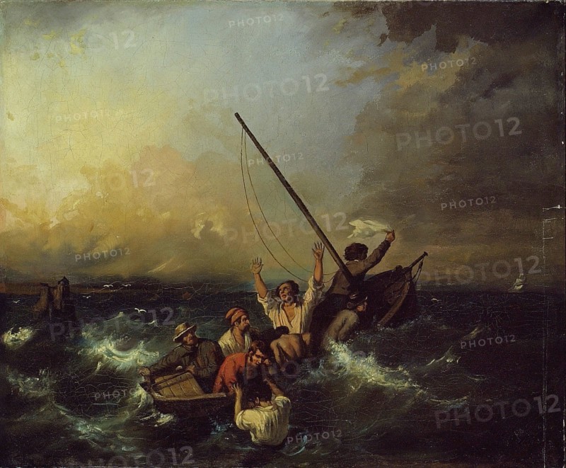 Shipwreck, 19th century. Creator: Eugene Isabey.