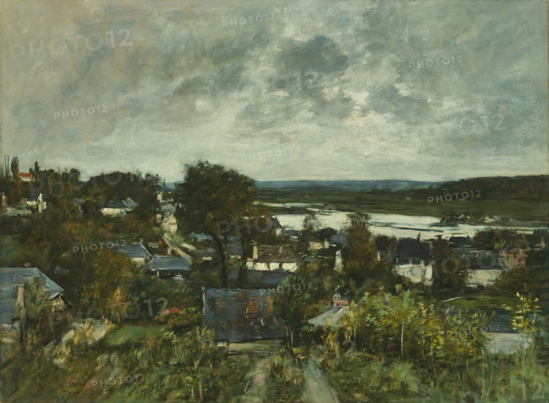 La Touques near Deauville, 1883. Creator: Eugene Louis Boudin.