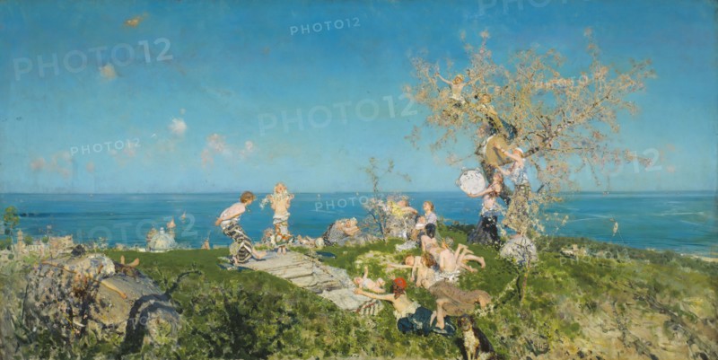 Springtime and Love, 1878. Creator: Francesco Paolo Michetti.