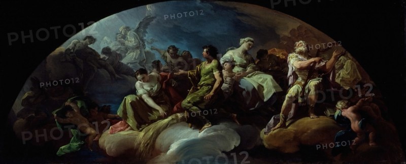 Old Testament Figures in Paradise, 1751/60. Creator: Francisco Bayeu.