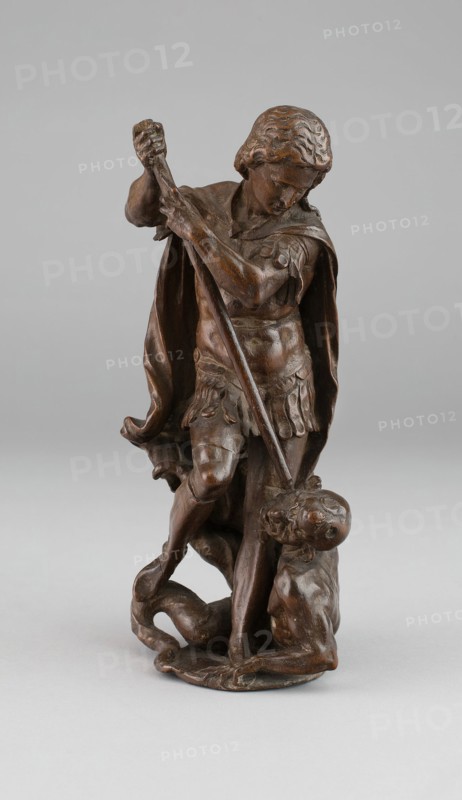 Archangel Michael Overcoming the Devil, c. 1550. Creator: Unknown.
