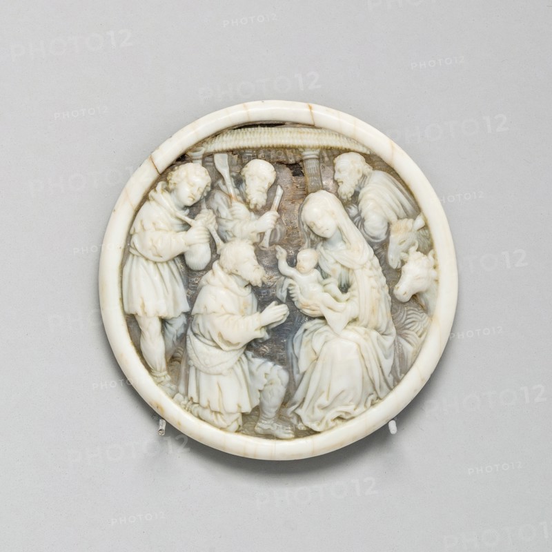 Plaque with Adoration of the Shepherds, first third of the 16th century. Creator: Unknown.