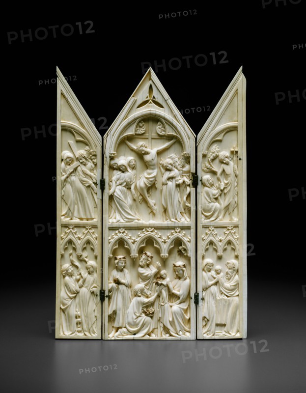 Triptych with Scenes from the Life of Christ, 1350/75. Creator: Unknown.