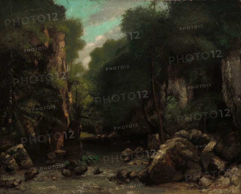 The Valley of Les Puits-Noir, 1868. Creator: Gustave Courbet.