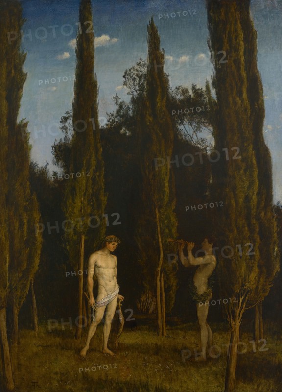 Apollo and Marsyas, 1888. Creator: Hans Thoma.
