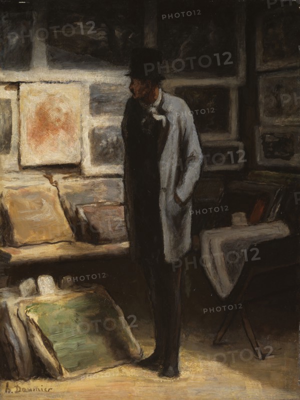 The Print Collector, c. 1857/63. Creator: Honore Daumier.