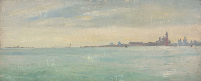 Venice Seen from the Public Garden, 1873. Creator: Jean Lecomte du Nouy.