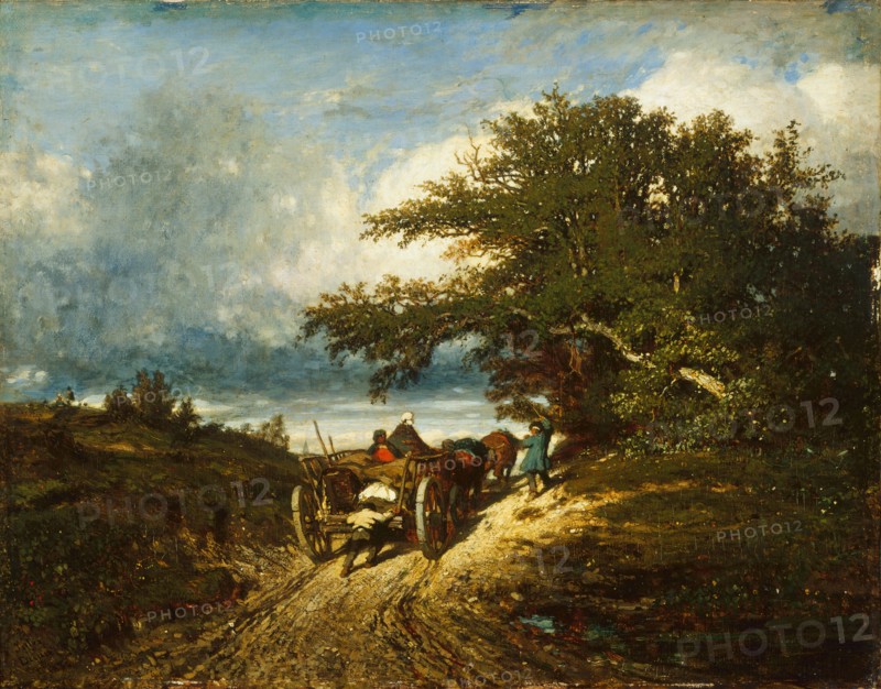 On the Road, 1856. Creator: Jules Dupré.