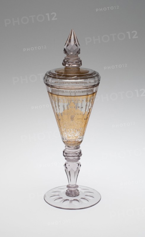 Covered Goblet (Pokal), Bohemia, c. 1730. Creator: Bohemia Glass.