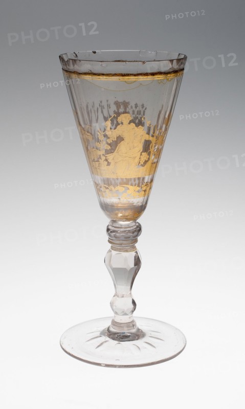 Wine Glass, Bohemia, c. 1730. Creator: Bohemia Glass.