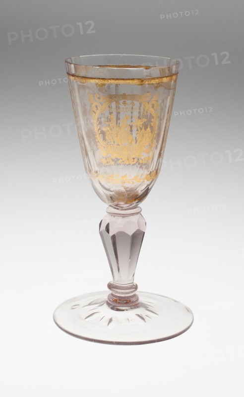 Wine Glass, Bohemia, c. 1800. Creator: Bohemia Glass.