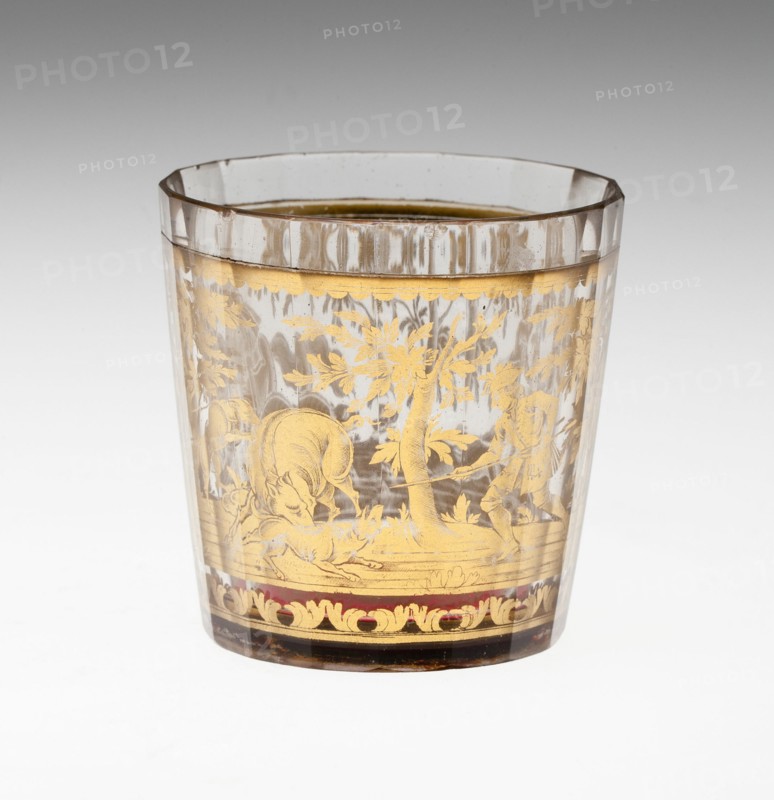 Beaker, Bohemia, Early 18th century. Creator: Bohemia Glass.