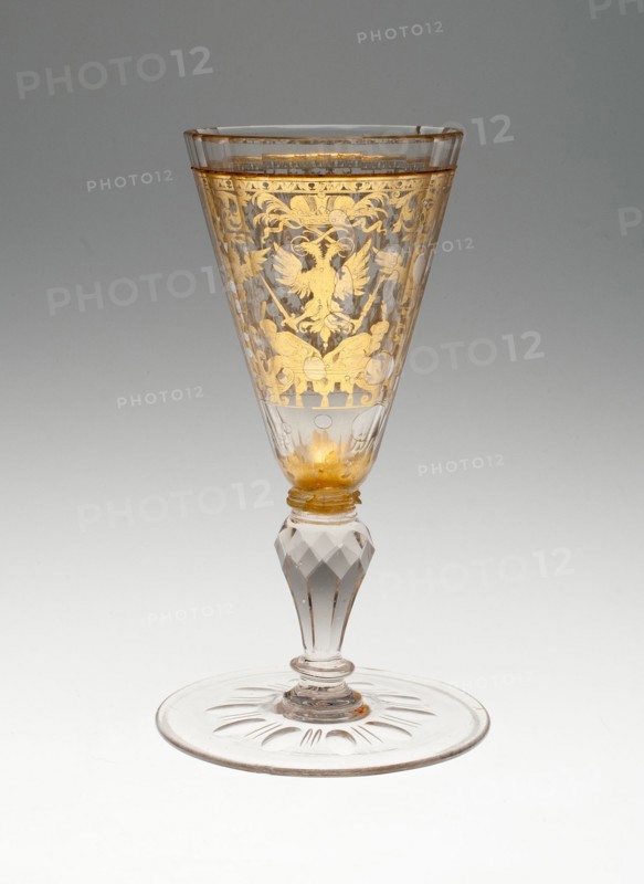 Wine Glass, Bohemia, Early 18th century. Creator: Bohemia Glass.