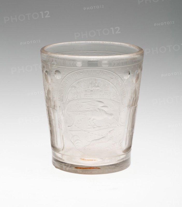 Beaker, Bohemia, 18th century. Creator: Bohemia Glass.