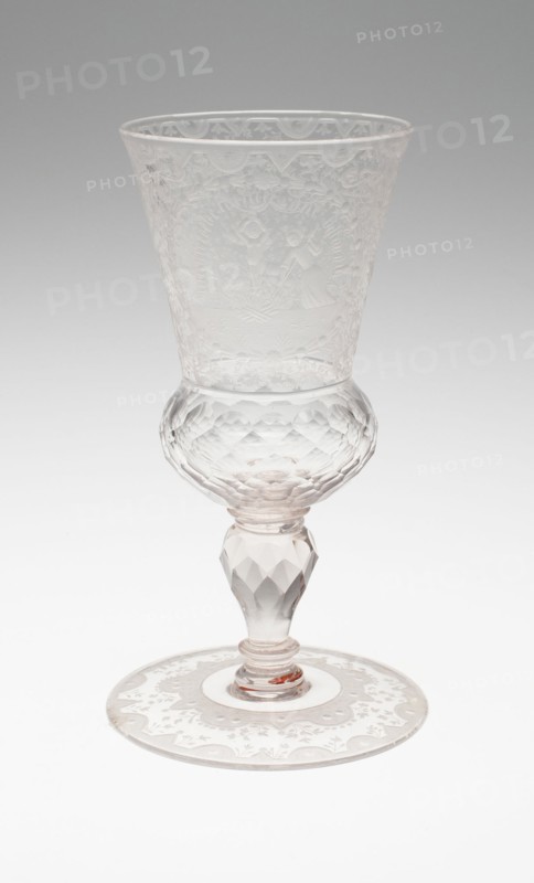 Goblet, Bohemia, c. 1730. Creator: Bohemia Glass.