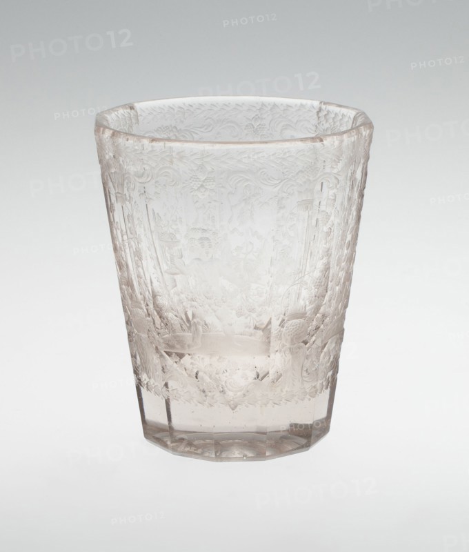 Beaker, Bohemia, Early 18th century. Creator: Bohemia Glass.