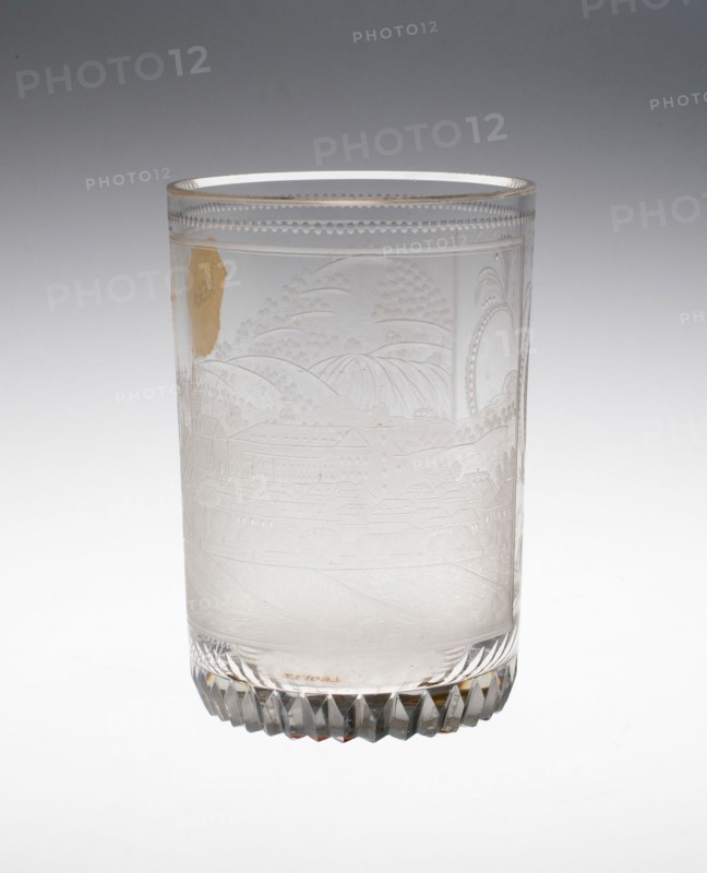 Beaker, Bohemia, c. 1810/20. Creator: Bohemia Glass.