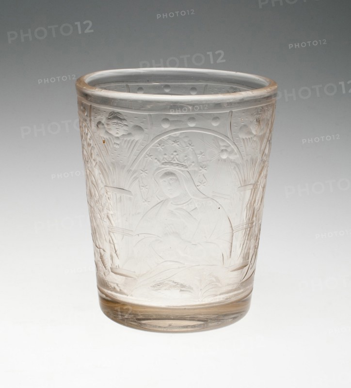 Beaker, Bohemia, 1698. Creator: Bohemia Glass.
