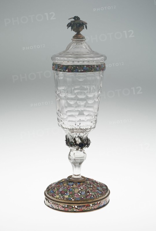 Covered Goblet, Bohemia, c. 1700. Creator: Bohemia Glass.