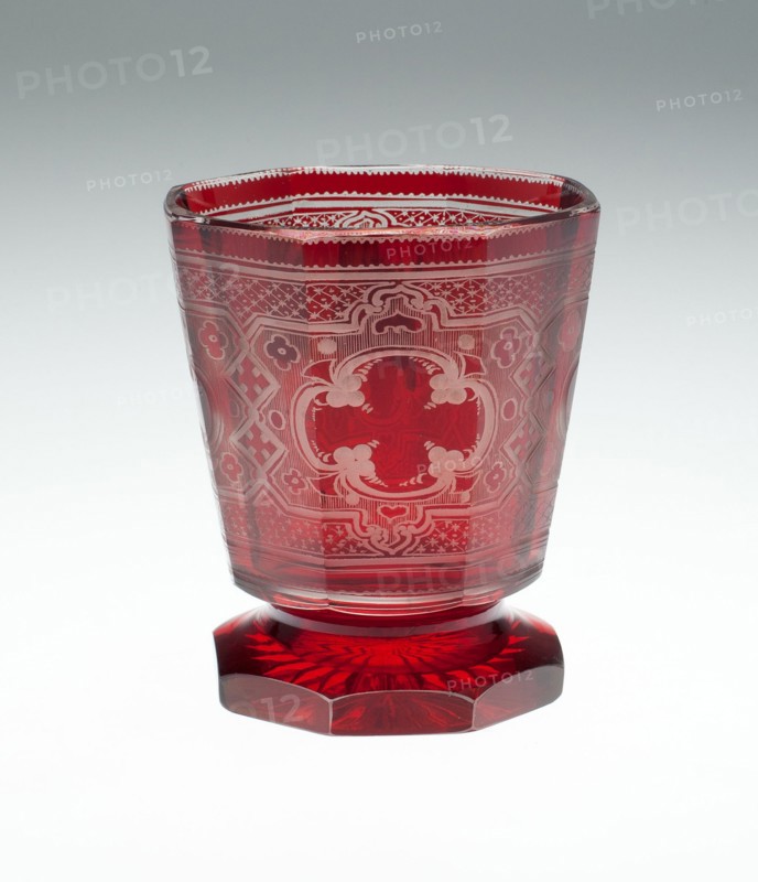 Beaker, Bohemia, c. 1850/70. Creator: Bohemia Glass.