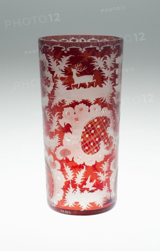 Goblet, Bohemia, c. 1850/80. Creator: Bohemia Glass.