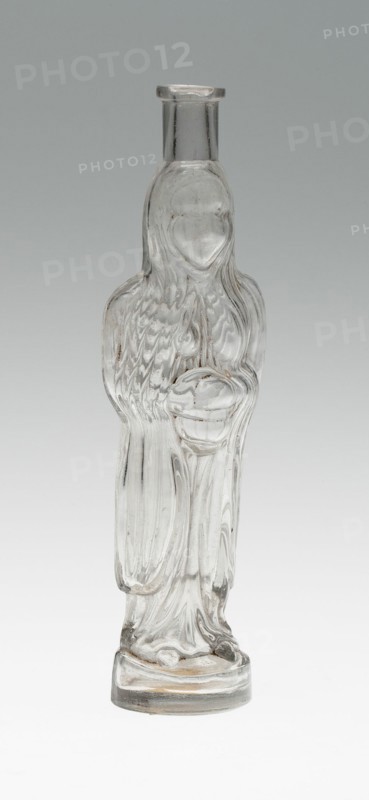 Bottle, Bohemia, c. 1840/50. Creator: Bohemia Glass.