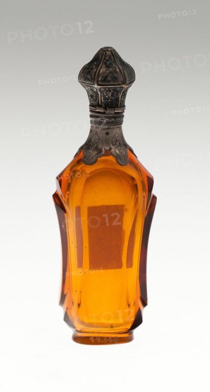 Scent Bottle, Bohemia, c. 1840/50. Creator: Bohemia Glass.