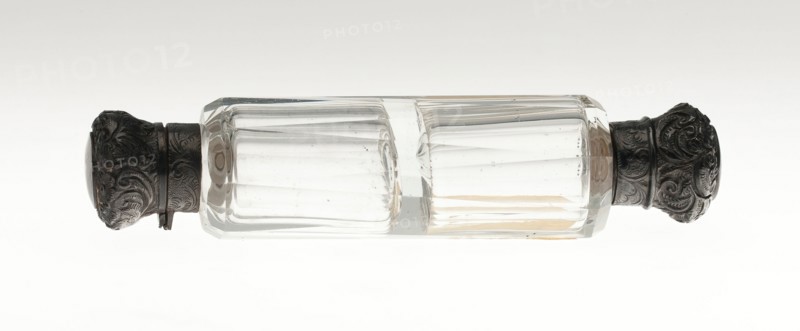 Scent Bottle, Bohemia, c. 1840/50. Creator: Bohemia Glass.