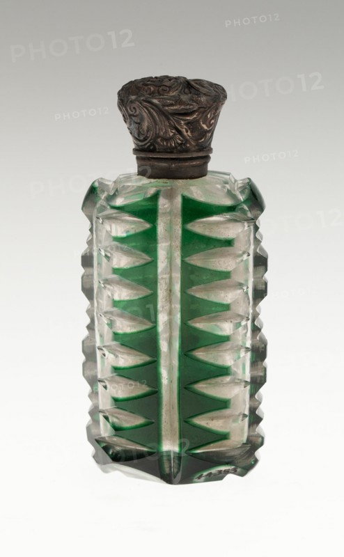 Scent Bottle, Bohemia, c. 1840/50. Creator: Bohemia Glass.
