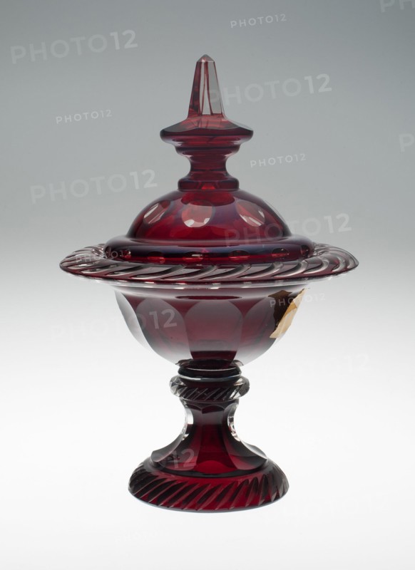 Compote, , c. 1850/70. Creator: Bohemia Glass.