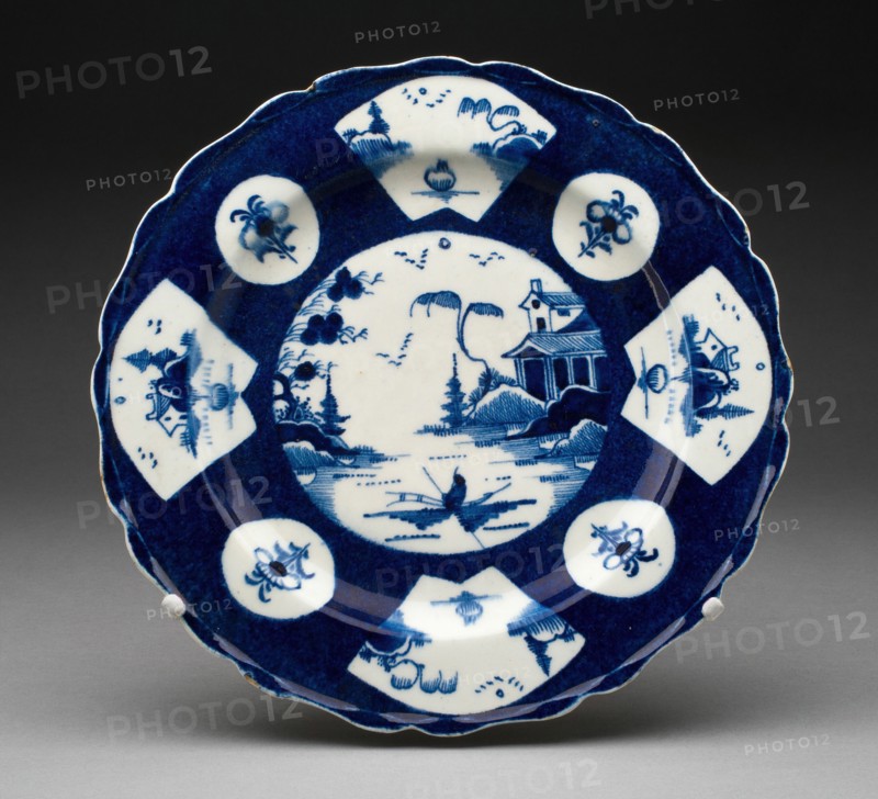 Plate, Bow, 1755/65. Creator: Bow Porcelain Factory.