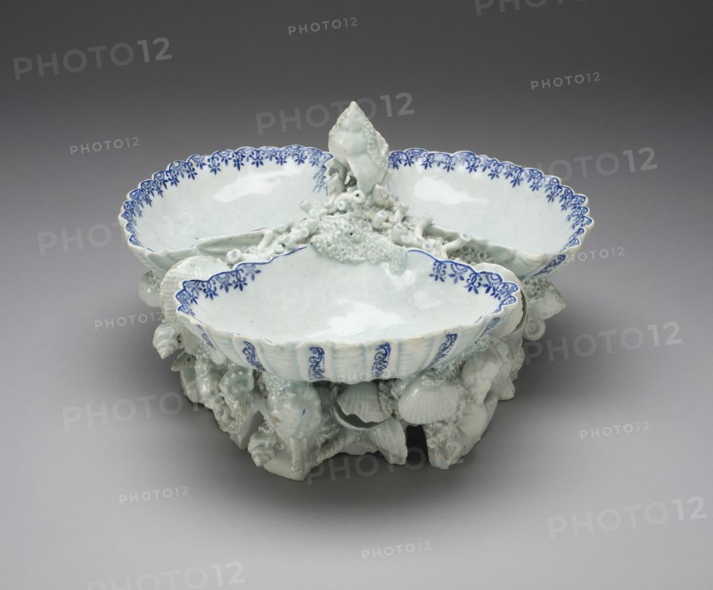 Sweetmeat Dish, Bow, c. 1750. Creator: Bow Porcelain Factory.