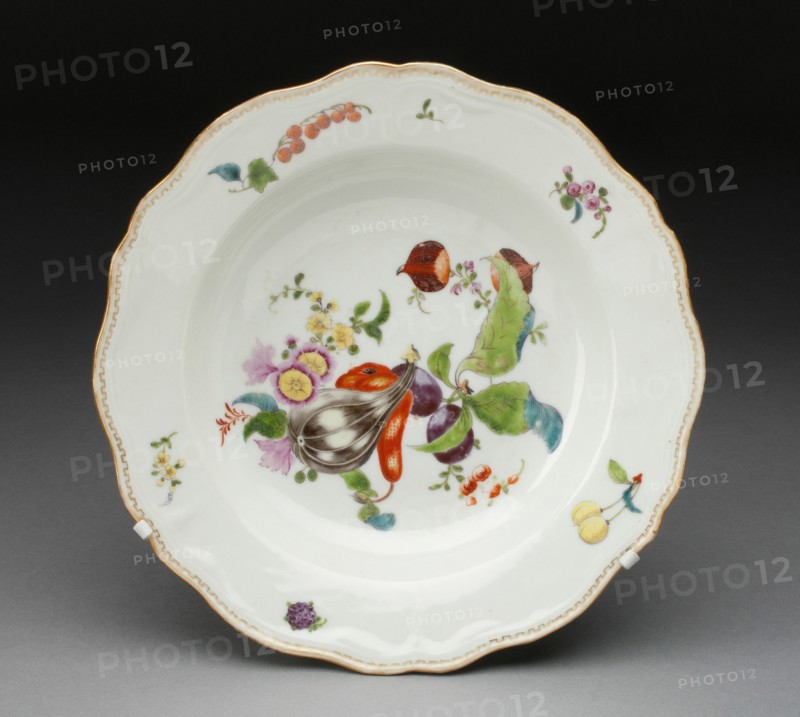 Soup Bowl, Jingdezhen, c. 1750. Creator: Jingdezhen Porcelain.