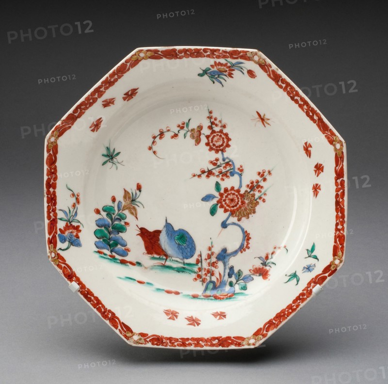 Soup Plate, Bow, c. 1755. Creator: Bow Porcelain Factory.
