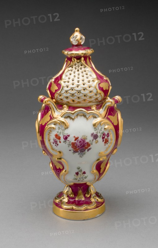 Potpourri Vase, Chelsea, c. 1765. Creator: Chelsea Porcelain Manufactory.