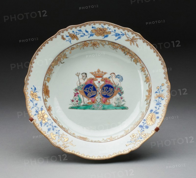 Soup Bowl, Jingdezhen, c. 1745. Creator: Jingdezhen Porcelain.