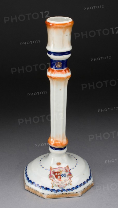 Candlestick, Jingdezhen, 1775/1800. Creator: Jingdezhen Porcelain.
