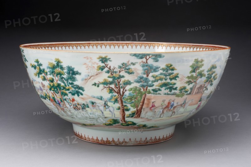 Punch Bowl, Jingdezhen, c. 1765. Creator: Jingdezhen Porcelain.