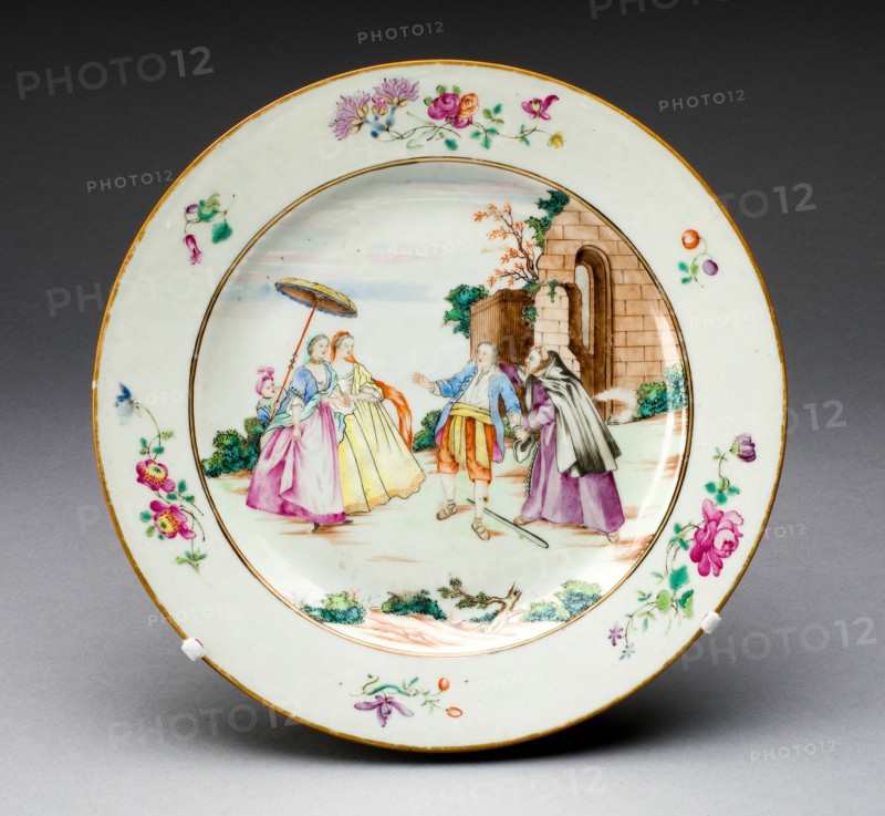 Plate, Jingdezhen, c. 1750. Creator: Jingdezhen Porcelain.