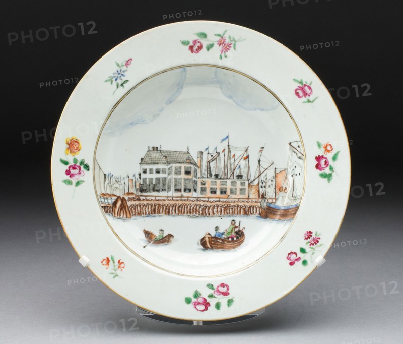 Soup Bowl, Jingdezhen, c. 1750. Creator: Jingdezhen Porcelain.