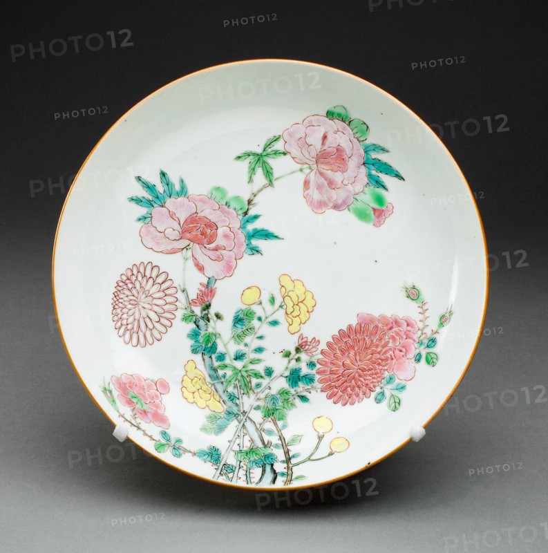 Dish, China, c. 1725, Qing dynasty (1644-1911), Yongzhen period (1723-1735). Creator: Unknown.