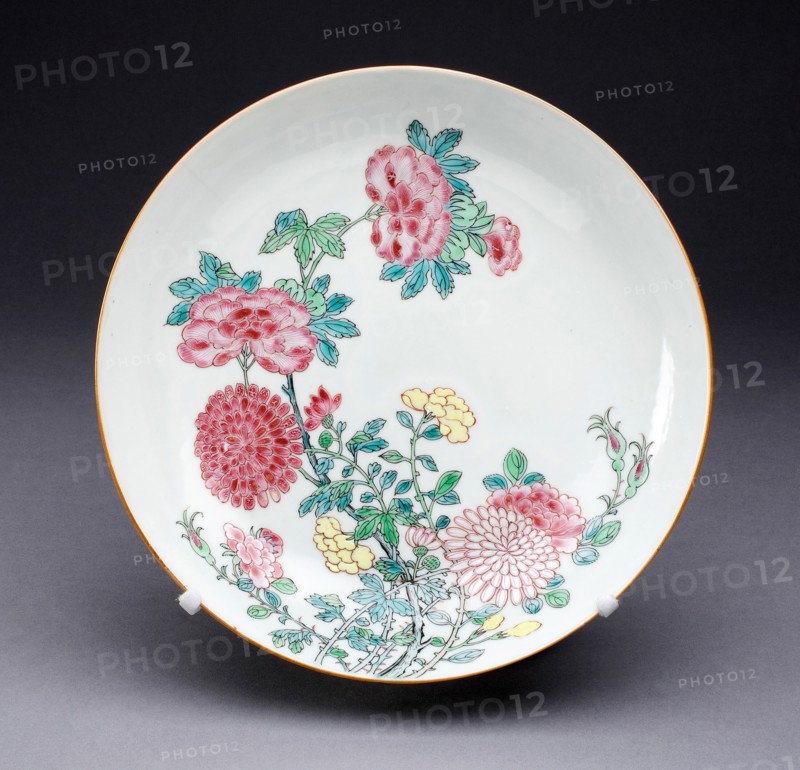 Dish, China, c. 1725, Qing Dynasty (1644-1911), Yongzhen period (1723-1735). Creator: Unknown.