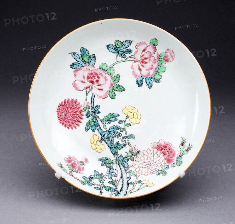 Dish, China, c. 1725, Qing Dynasty (1644-1911), Yongzhen period (1723-1735). Creator: Unknown.
