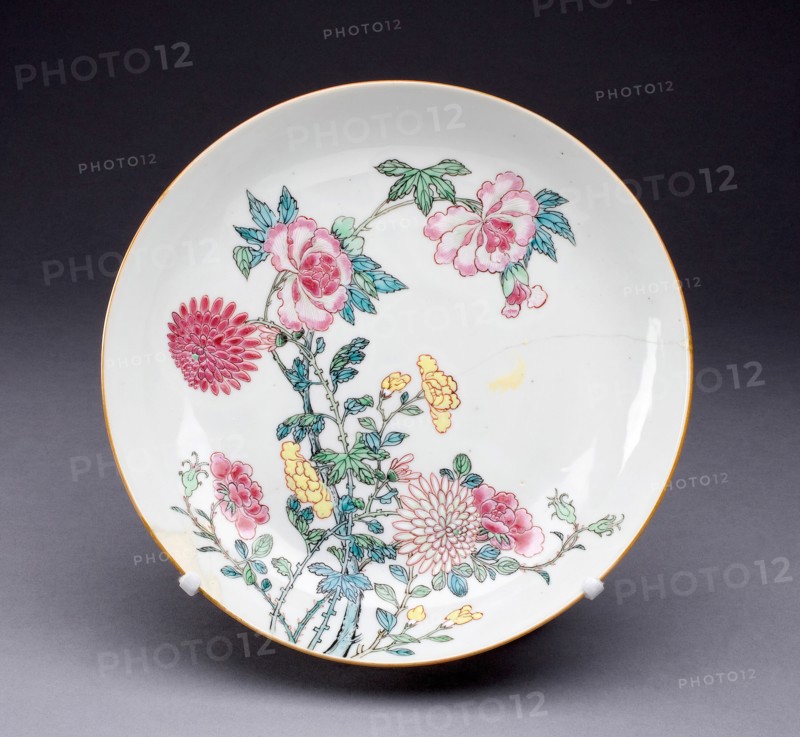Dish, China, c. 1725, Qing Dynasty (1644-1911), Yongzhen period (1723-1735). Creator: Unknown.