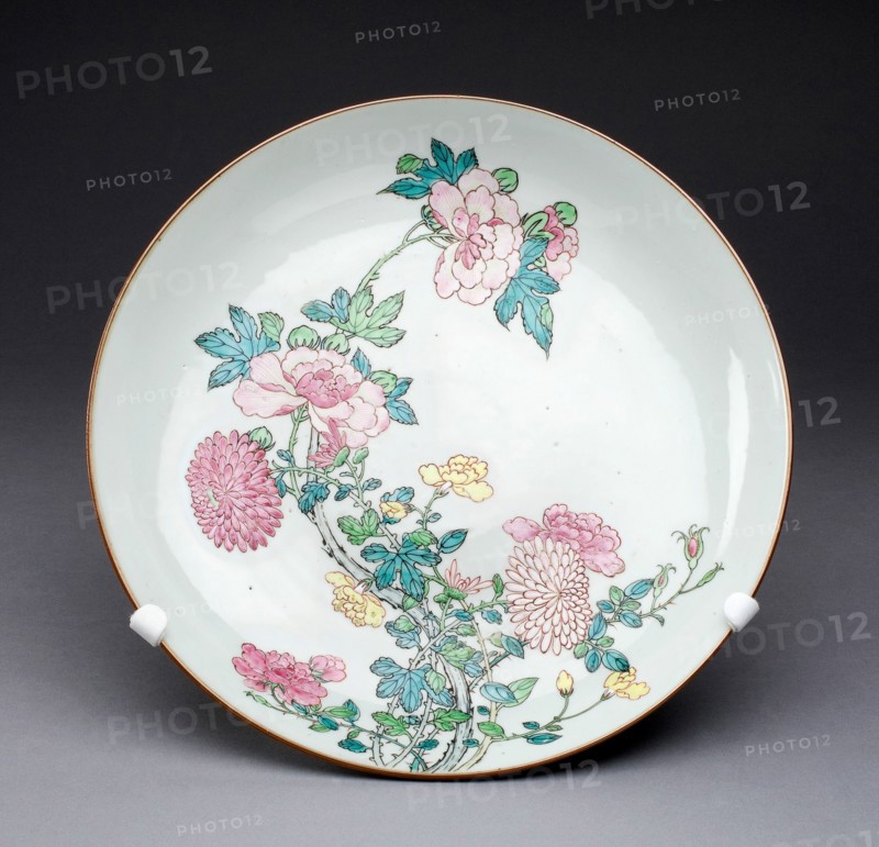 Dish, China, c. 1725, Qing Dynasty (1644-1911), Yongzhen period (1723-1735). Creator: Unknown.